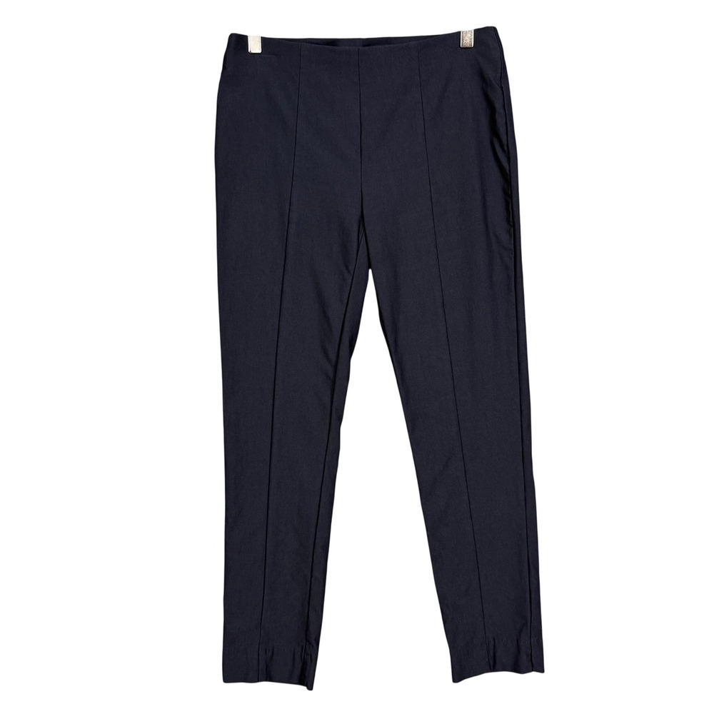 Chicos Pants 00 Womens 2 Navy Blue So Slimming Ankle Stretch Pull On Trousers